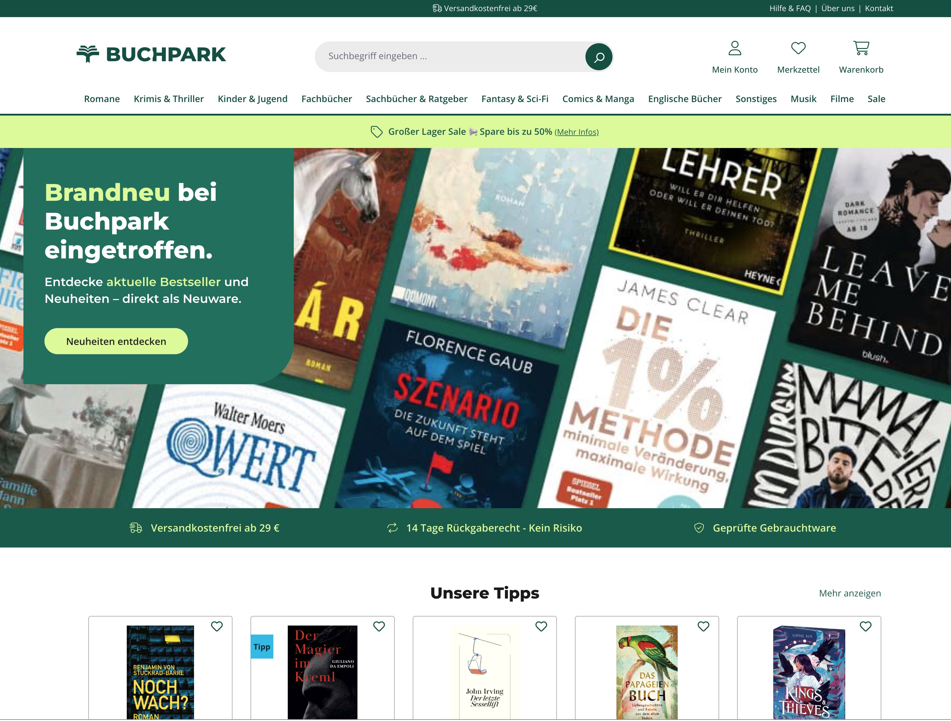 Buchpark Projektansicht